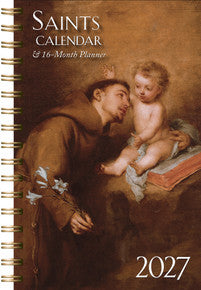 2027 SAINTS AND CALENDAR PLANNER
