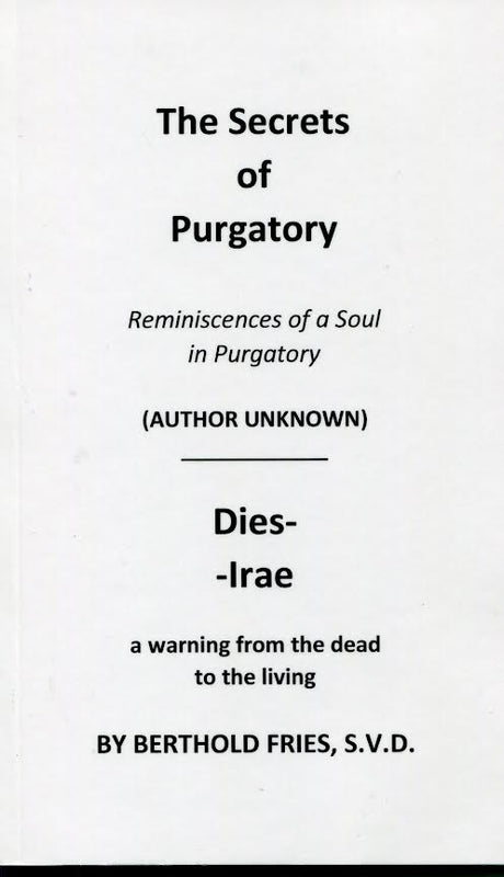 The Secrets of Purgatory by Berthold Fries, S.V.D.