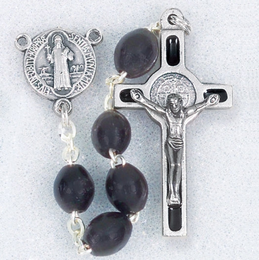 St. Benedict Rosary - Black